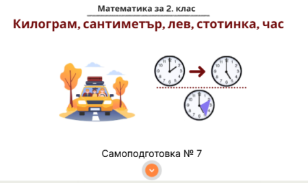 Самоподготовка № 7. Килограм, сантиметър, лев, стотинка, час